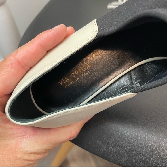 Via Spiga Tate Cap Toe Slip On Loafers 6 - Picture 4 of 6